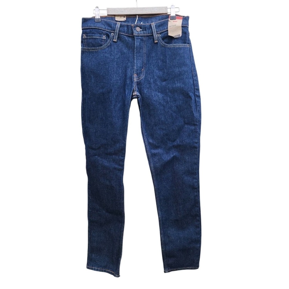 NWT Levi's 511 Slim Fit Mens Dark Blue Stretch Jeans Size 32"x32"